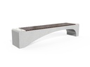CONCRETE BENCH 233 PS polished aggregate