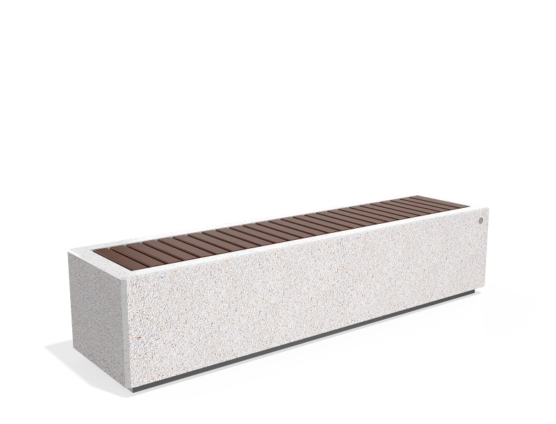 CONCRETE BENCH 268-I ES exposed aggregate