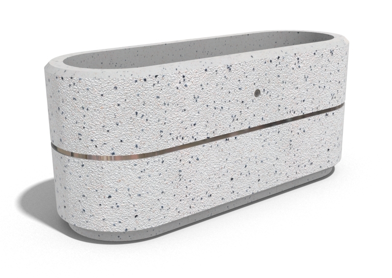 CONCRETE PLANTER 196 exposed aggregate