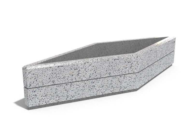 CONCRETE PLANTER 231 exposed aggregate