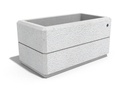 RECTANGULAR CONCRETE PLANTER 79 exposed aggregate