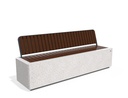 CONCRETE BENCH 268 B ES exposed aggregate