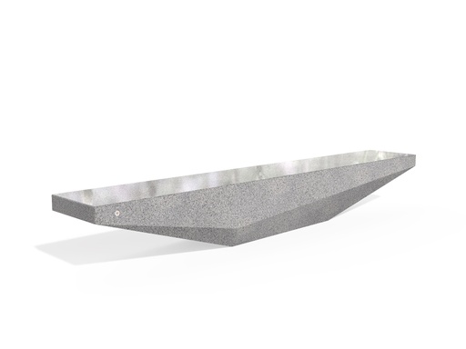 CONCRETE BENCH 320 P complete polished aggregate