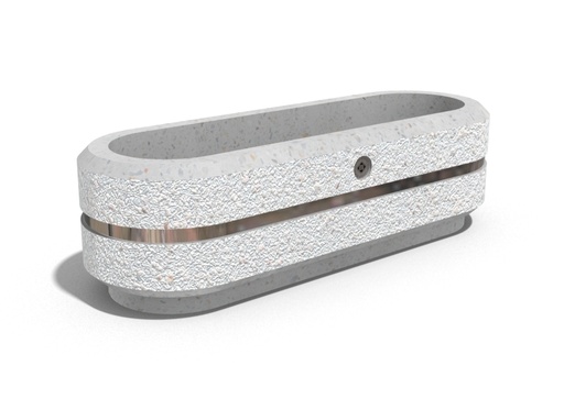 CONCRETE PLANTER 24 exposed aggregate