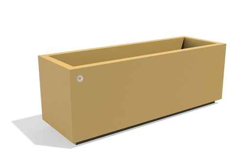 METAL PLANTER 401 S stainless steel, without wheels