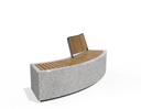 CONCRETE BENCH 268 H ER Resysta exposed aggregate