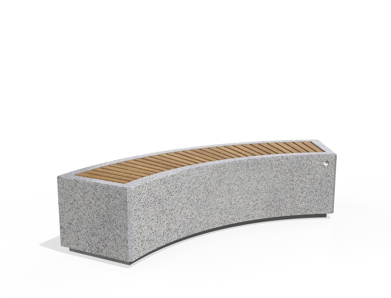 CONCRETE BENCH 268 J ES exposed aggregate