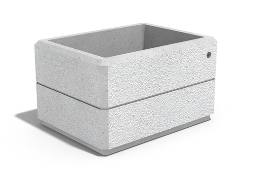 RECTANGULAR CONCRETE PLANTER 177 exposed aggregate