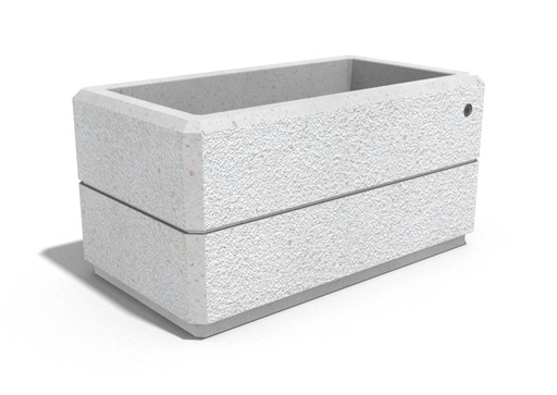 RECTANGULAR CONCRETE PLANTER 79 exposed aggregate