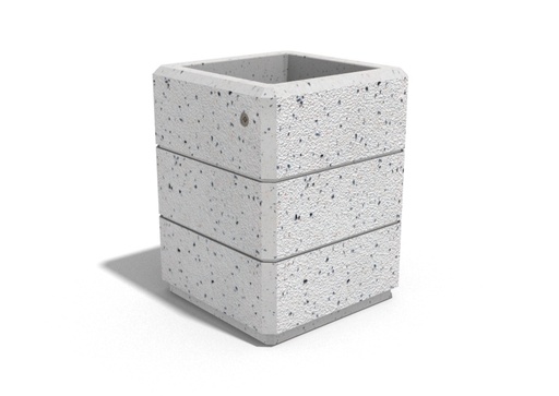 SQUARE CONCRETE PLANTER 81 exposed aggregate